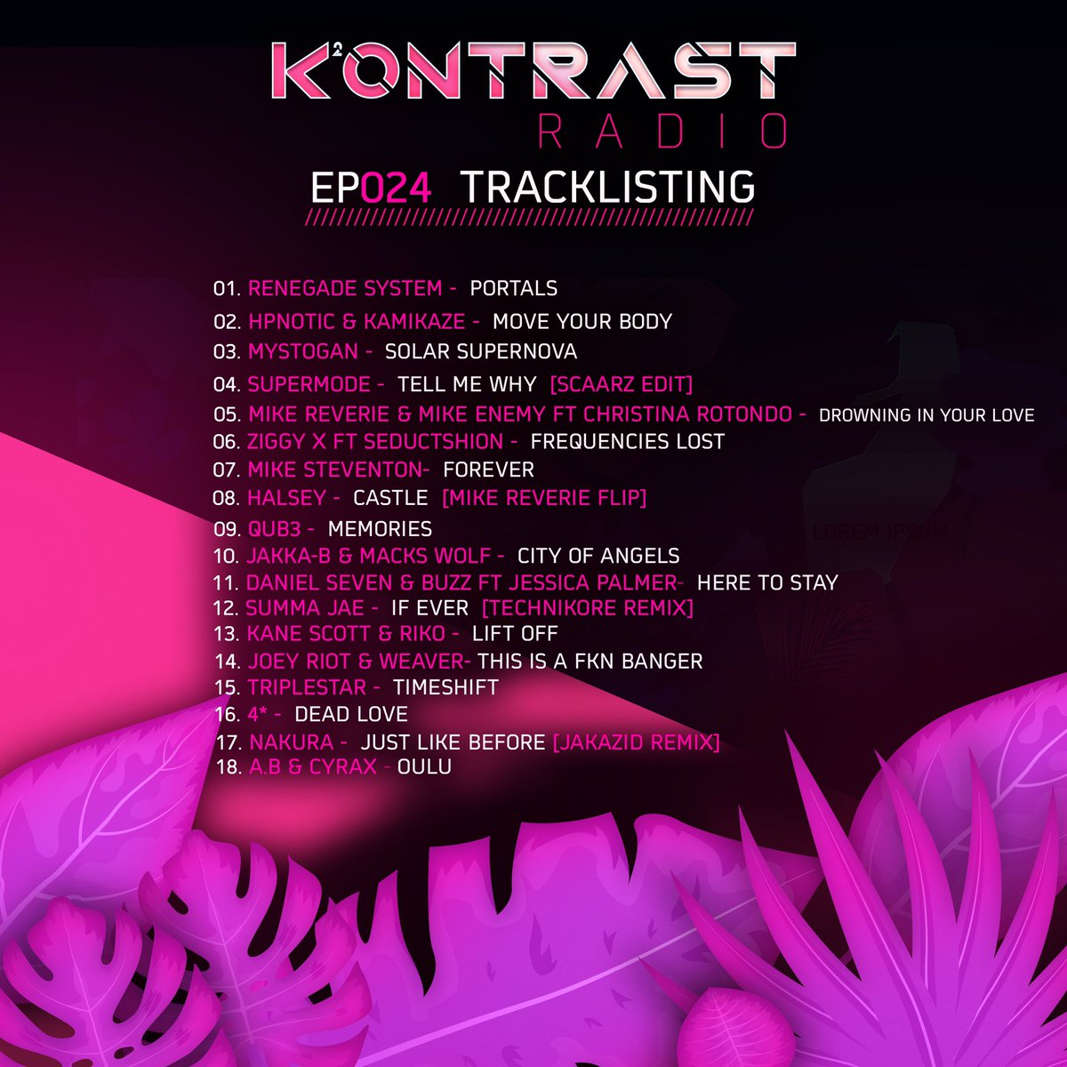 This episode marks 2yrs of Kontrast radio, mad, Ha. Anyway if you want your dose of hard dance then I got you covered
👉🏼 podlink.to/kr024

Music from @DJjoeyriot <a href="/JAKAZiD/">JAKAZiD</a> <a href="/djsummajae/">ᔕumma Jae 💗</a> <a href="/DJ_Triplestar/">TriplestarDJ</a> <a href="/FreeformSTAMINA/">STAMINA MAN</a> <a href="/MikeEnemy1/">MikeEnemy</a> <a href="/MikeReverieMR/">Mike Reverie</a> @NakuraMusic <a href="/kamikaze_media/">Kamikaze</a>