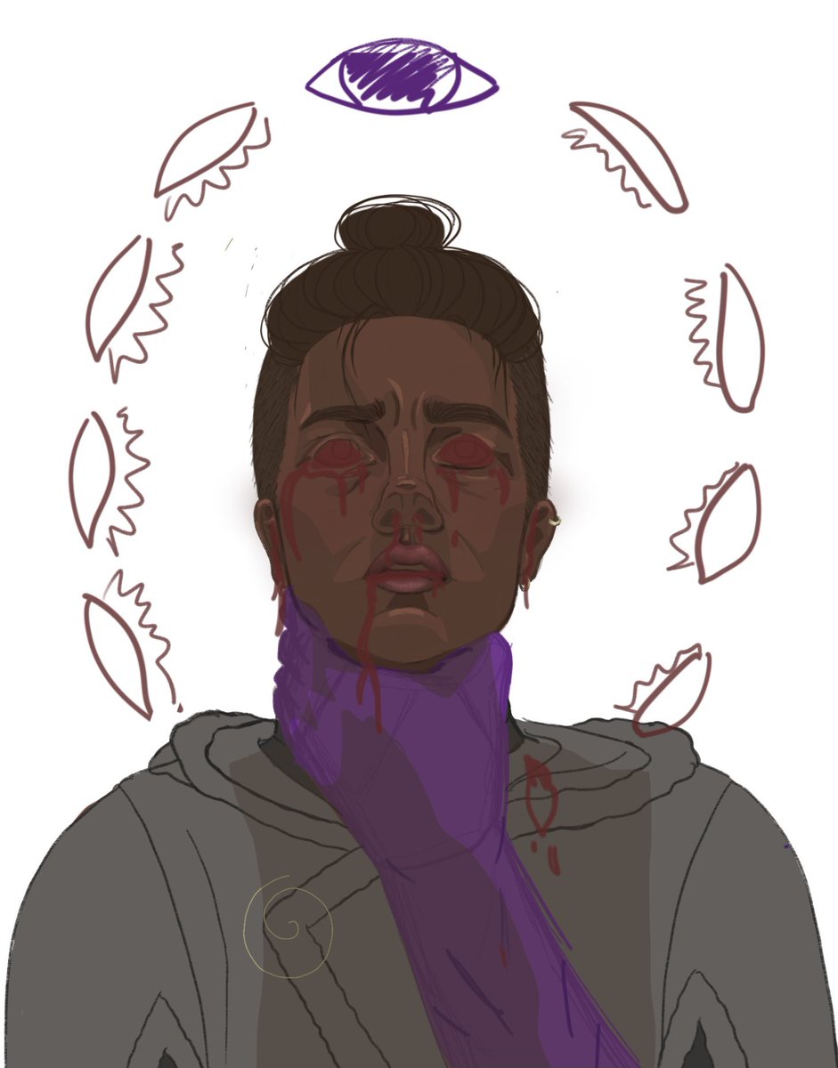 NoFoxCreate's tweet image. The beginning and end of the night on this piece #wip #criticalrolefanart #beauregard #lucien