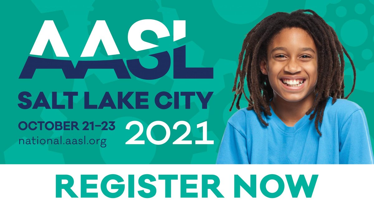aasl's tweet image. Registration is open for #AASL21 in Salt Lake City! Join your colleagues October 21-23 and save $90 on your registration with promo code AASL90! national.aasl.org