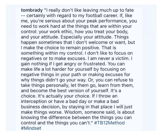 The mentality of a real man @TomBrady 👏🏽 https://t.co/Gnc7mB2PqH