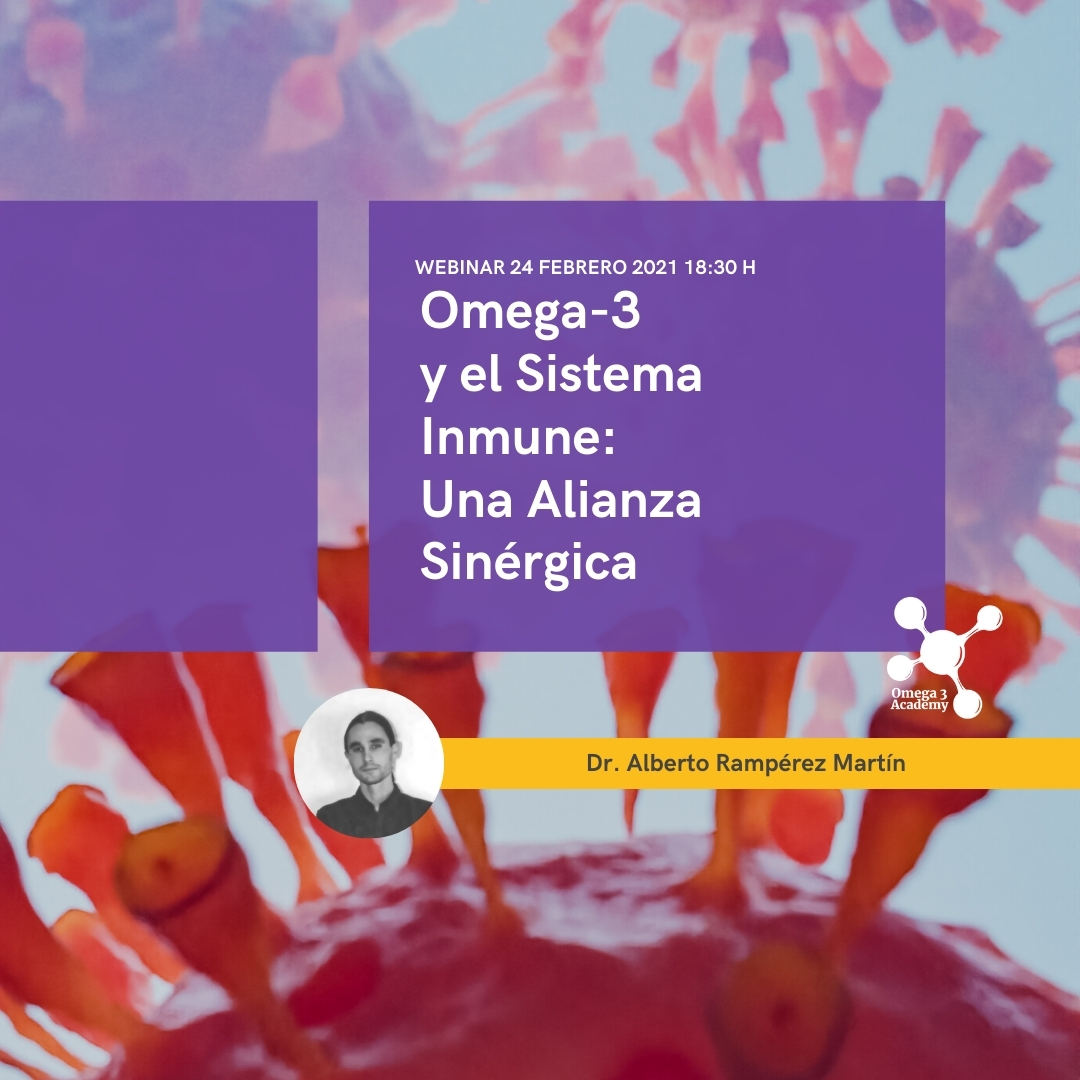 Puroomega's tweet photo. Te invitamos a descubrir la importancia de los ácidos grasos Omega-3 sobre el sistema inmunológico en el Webinar "Omega-3 y el Sistema Inmune: Una Alianza Sinérgica", el próximo 24 de febrero en https://t.co/JKa4ckpaoU
#formacionpuroomega
#omega3academy
#puroomega⁠ https://t.co/kzNYjQNujY
