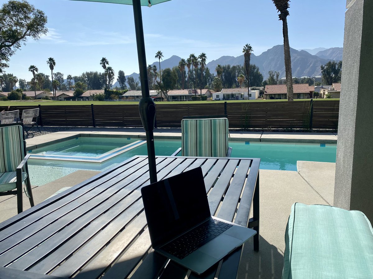 jonsidd's tweet image. My #Boundaryless office for the week. 

#Remote-first 🏜 @turingcom