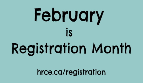 Do you have a child starting Pre-Primary or Primary with us this fall? It’s time to register! 

Head on over to hrce.ca/registration to get started. 

Need help? Our @HrceParent Navigators are a phone call away: 902-464-2000 

Please help spread the word!