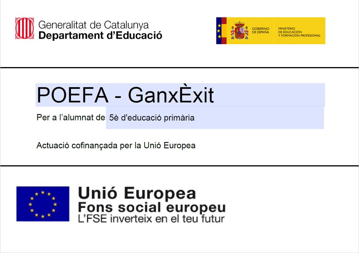 EscolaGanxets's tweet image. 📢El projecte "En educació, oportunitats per a tothom!" emmarcat dins dels Projectes amb Oportunitats d’Èxit educatiu a Favor de l’Alumnat (#POEFA) és un projecte escolar amb accions innovadores.
#somganxets #xepr #Steam #robotica #drons @educaciocat