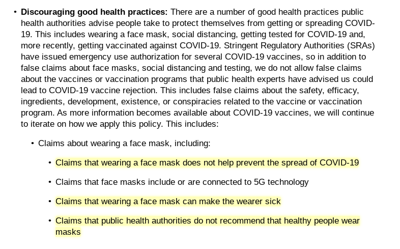 There are *still* countries where public health authorities do not recommend masks (besides being standard advice from WHO till June 2020). Tons of mainstream media articles from 2020 with claims of masks making you sick/higher risk for infection. What about those?