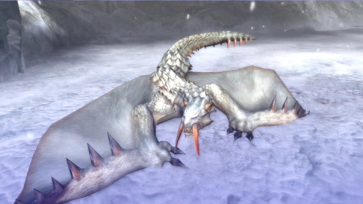 Barioth can remain quick on its feet in its environment and outmaneuver prey with the help of those spikes. However, if these spikes are heavily damaged and broken, Barioth will lose its footing easily, leaving the monster vulnerable to a counterattack from its enemies.