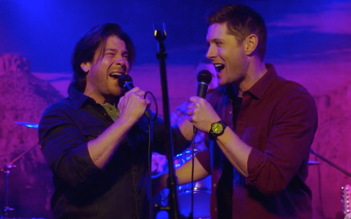Remember Jensen at the first conventions? how shy he was? how difficult it was for him to even play the guitar in front of us? How long did it take him to feel comfortable to sing for us live? And look at him now, a fucking rock star. Exactly the same process with Dean in 15x07