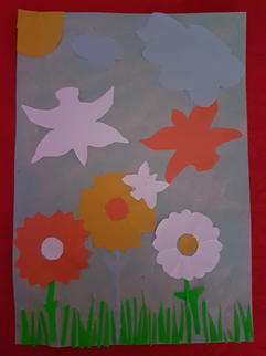 A Matisse-inspired collage from Year 3.