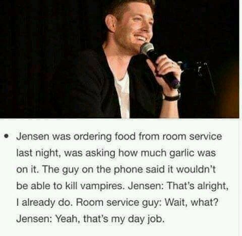 Sometimes Den Winchester is not even a fictional character because Jensen forgets he is not him. And that somehow makes me feel closer to Dean for that I love Jensen so much