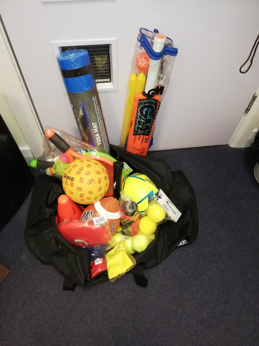 BurnleySSP's tweet photo. The activity bingo challenge has drawn to a close and we will be making the prize draw on Thursday for the 3 equipment bags! You have until Wednesday evening to share any remaining photos with us or via your school! #init2winit #activitybingo https://t.co/mCO3Fc4984