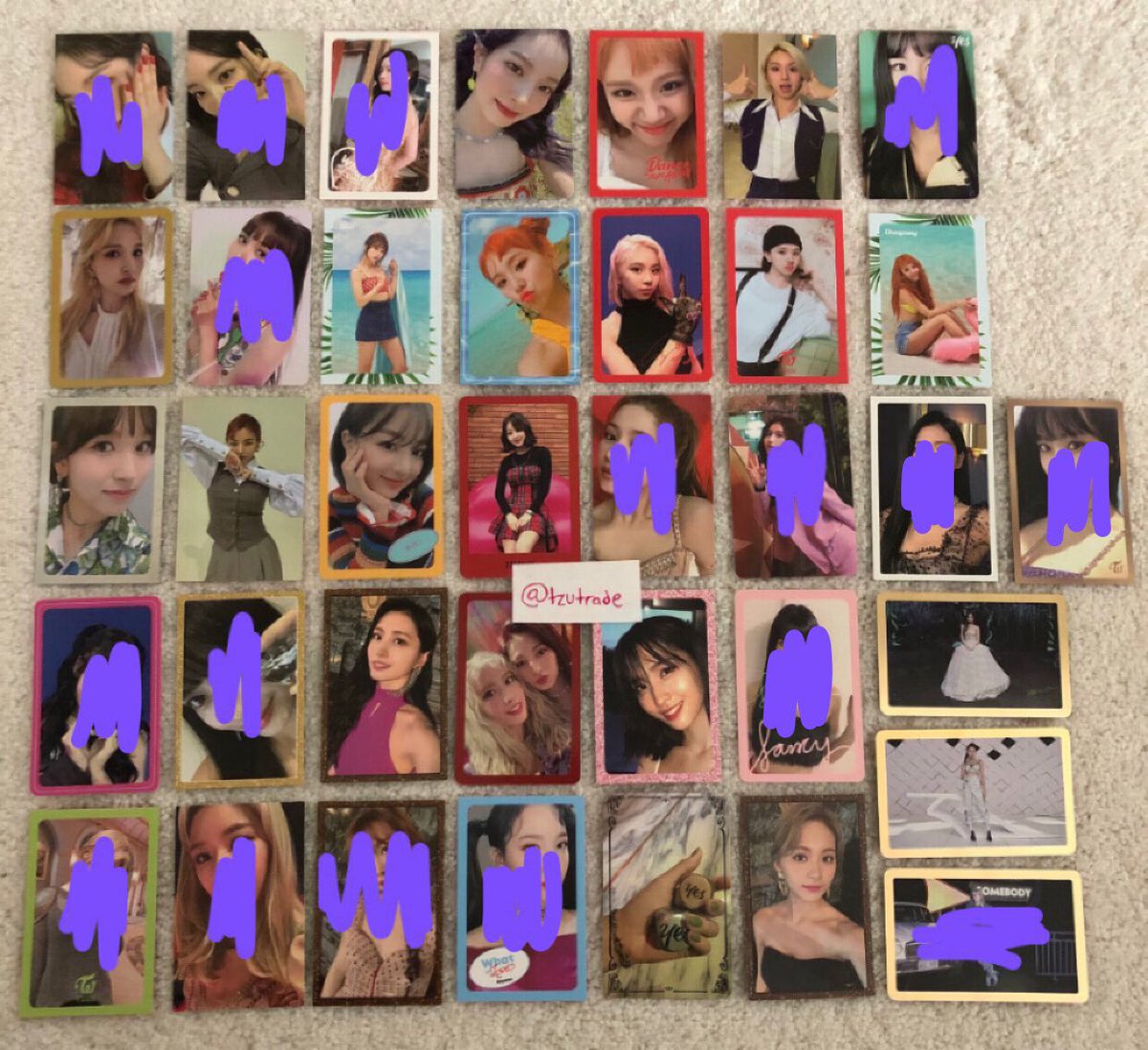 tzutrade's tweet photo. WTT
album: various twice albums   

have: momo jihyo mina dahyun chaeyoung tzuyu 
want: tzuyu wl anything not crossed off  

location: us 
ww: no 

‼️m&amp;m and yoy priority‼️
dm if interested! 
#TWICE @TWICE_trades @kpopthriftshop @twicetradeusa @Twicetradeonce @pctradeusa pls rt! https://t.co/iyvXElN84g