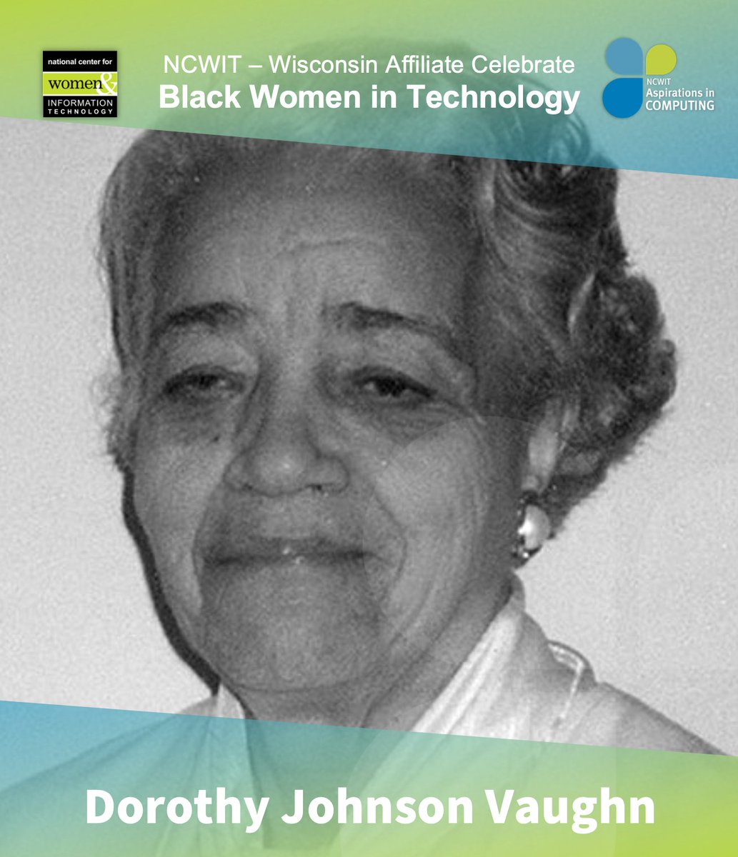 Today we're honoring Dorothy Johnson Vaughn, American mathematician who worked for the National Advisory Committee for Aeronautics &amp; NASA. In 1949, she became acting supervisor of the West Area Computers &amp; the 1st African-American woman supervising a group of staff at the center.