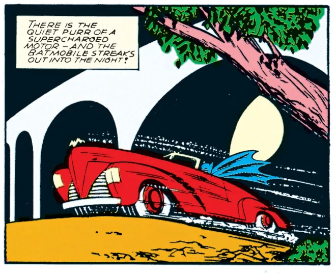 Finger created the Batmobile and Batcave, too.