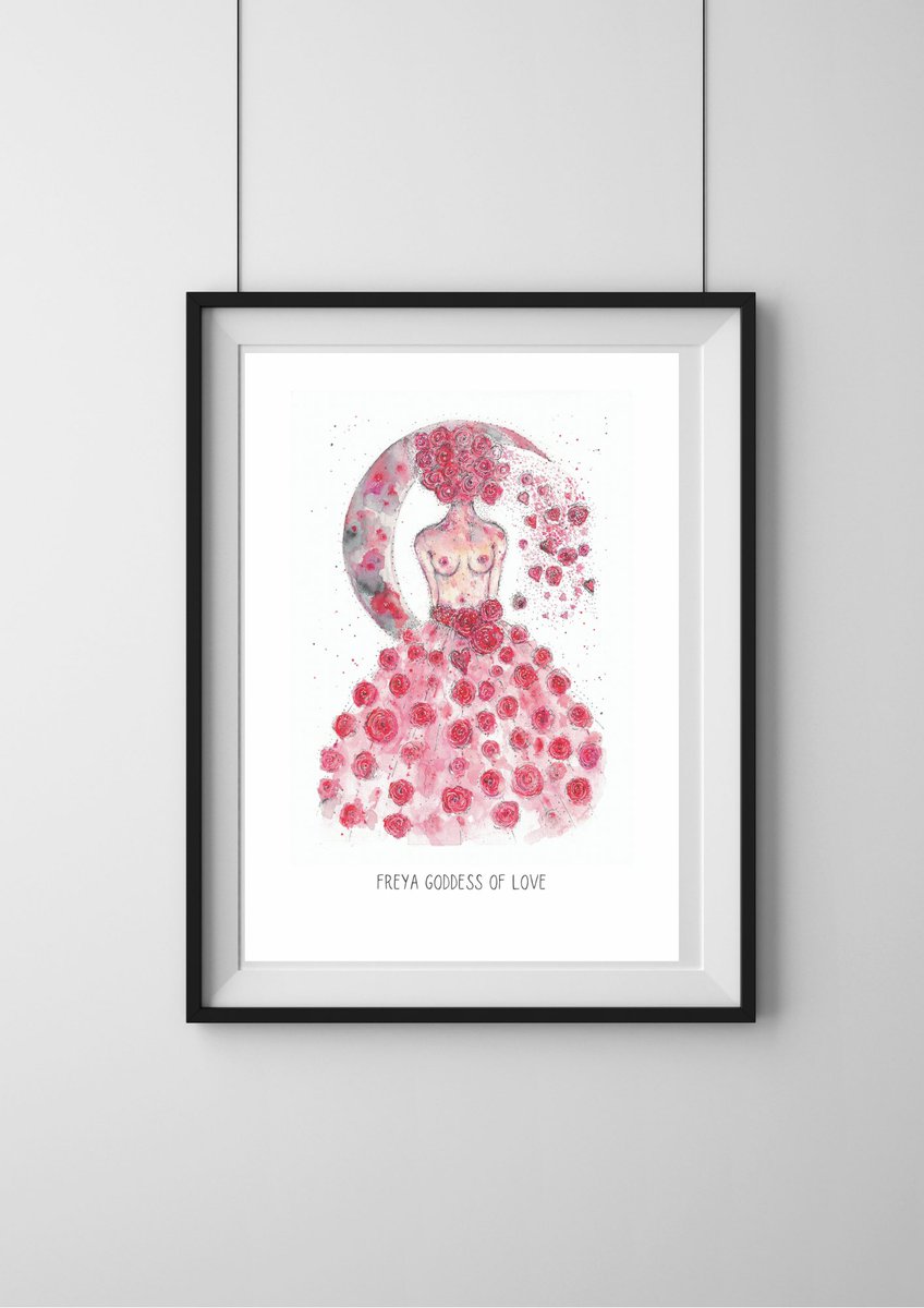 HYGGEME's tweet photo. Freya goddess of love limited edition prints 
https://t.co/pOjL7HV20i
#ValentinesDay #gifts #love https://t.co/6whswMUuUC