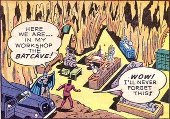 Finger created the Batmobile and Batcave, too.