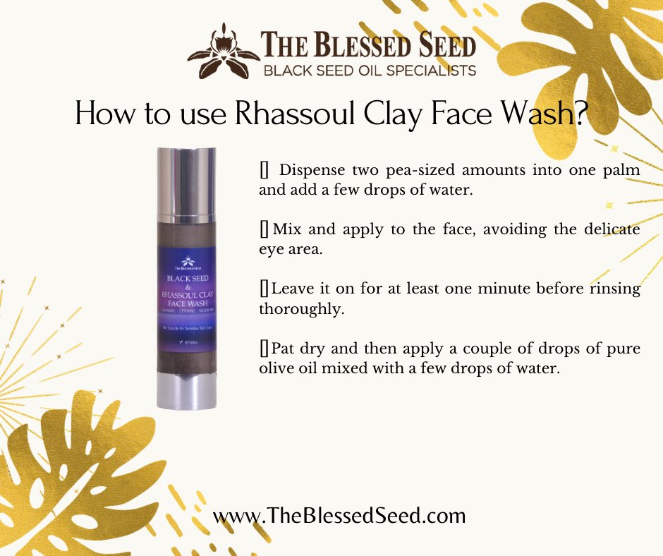 theblessedseed's tweet photo. Black Seed Oil Rhassoul Clay Facial Wash 💦⁠
⁠Along with the black seed oil nutritional products we also have a line of skincare products that are also popular among our customers.

⁠#theblessedseed #blackseedoil #facialwash #naturalremedy #rhassoulclay 
⁠ https://t.co/iYV7gHgMvX