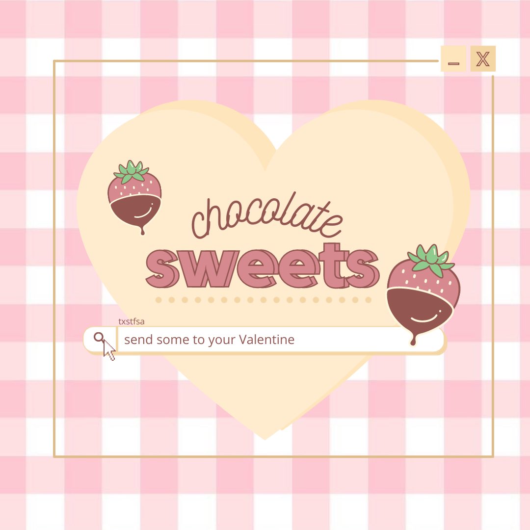 TXSTFSA's tweet photo. Valentine’s Day is coming soon ❤️and TXST FSA wants to send you and your lover some chocolate sweets!! 🍓🍫

https://t.co/HOOpduSo2Z

- Delivery and pick up will be available on February 13th (must be in the San Marcos area)
🌹If you have questions, contact our fundraising chairs https://t.co/SpuJqPfXLk
