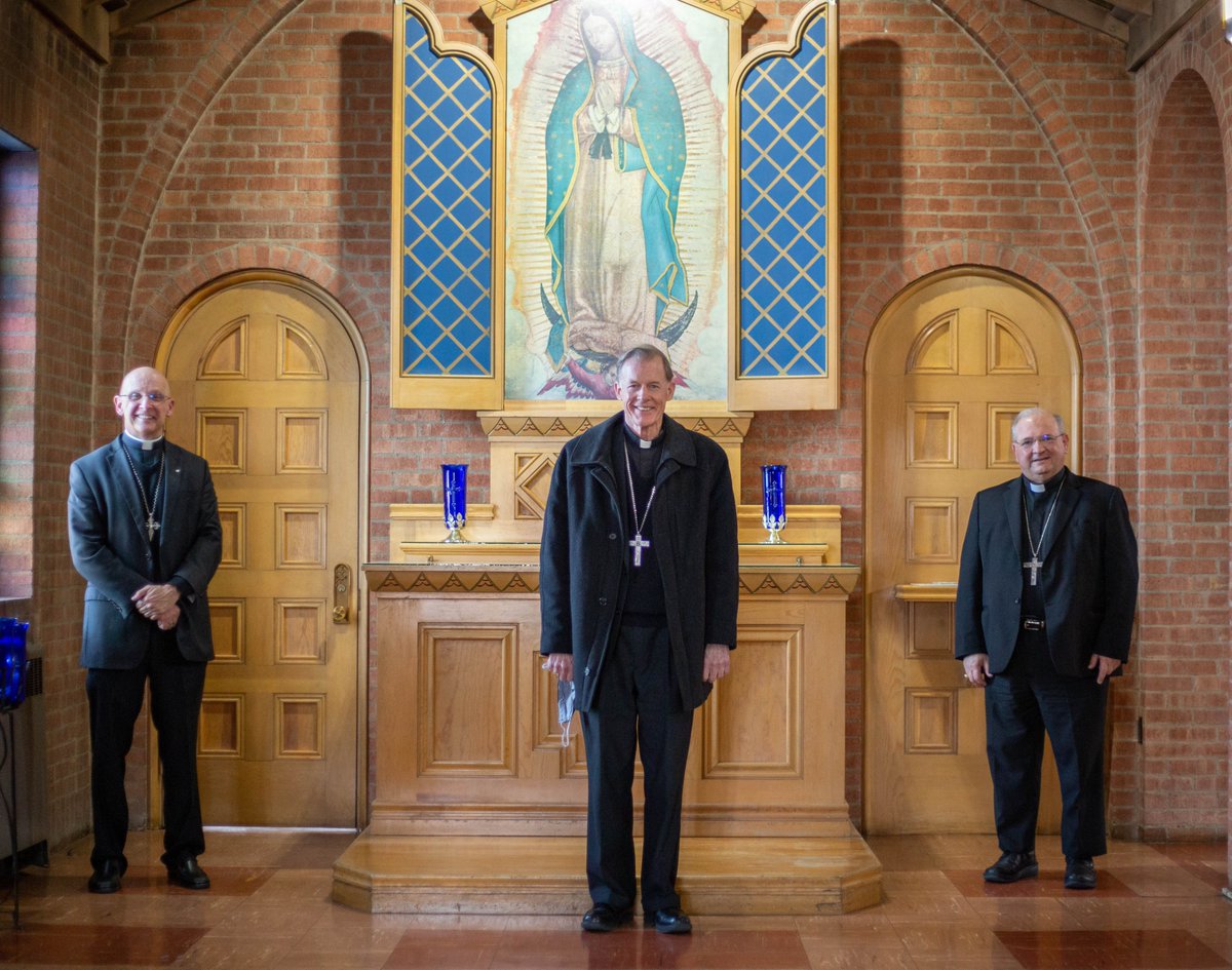 Bishop Peter Baldacchino, joined by Archbishop John C. Wester (C) Archdiocese of Santa Fe, NM and Bishop James S. Wall (L) Diocese of Gallup, NM during the Sanctity of Life Awareness and Unity Day on January 20, 2021.
#dioceseoflascruces #dioceseofgallup #archdioceseofsantafe