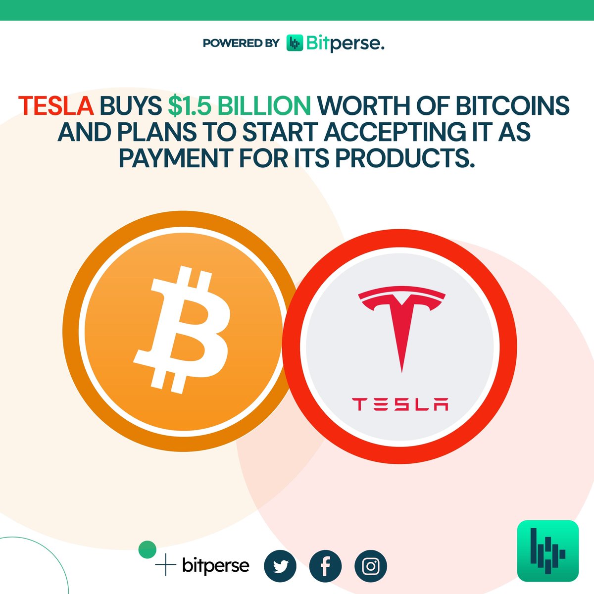 bitperse's tweet photo. Tesla is officially a Bitcoin hodler !
#Bitcoin #Bitperse #BTC #Crypto #cryptocurrency https://t.co/pvIe7UqBiw