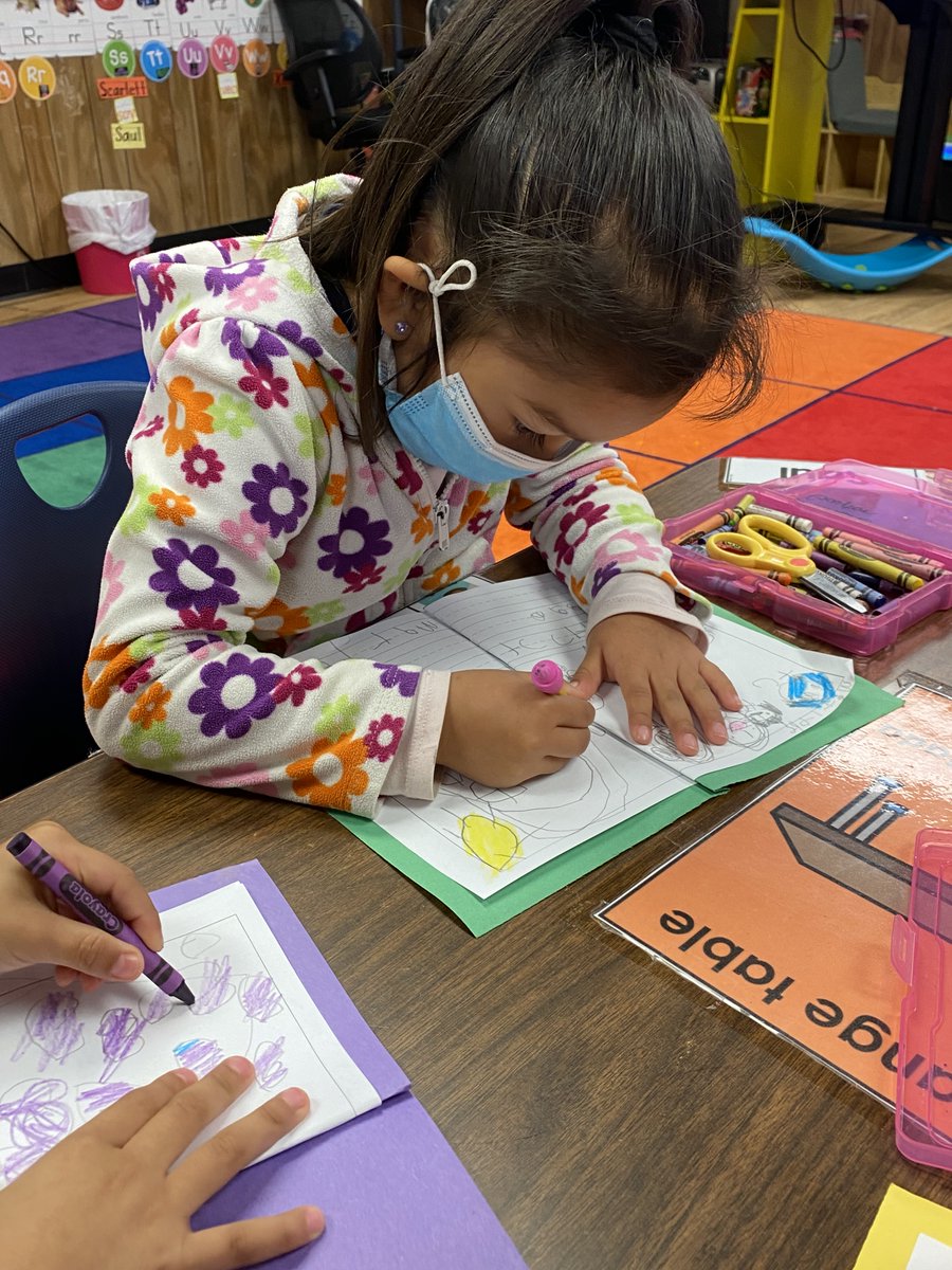 We are working on adding more details to our drawings, as well as, sounding out the letters to create words.  <a href="/ReadandWriteBFF/">Dr. Lisa Edwards</a> #primaryliteracy #just4kids