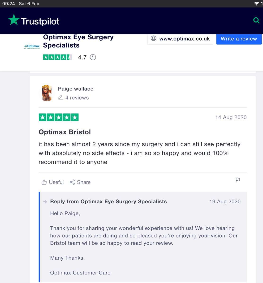 OptimaxReviews's tweet photo. Is #OptimaxUK paying a premium @Trustpilot so customers are allowed to leave reviews 2yrs later that breach the rules 👁️ @TrustieSupport #CVA @stcello1 @trustpilot_com @ambrose_russell #LaserEyeSurgery #cataracts #lensexchange #lensreplacement #sasharodoy #OERMLuk #MBEFCampaign https://t.co/NPbY45auPm