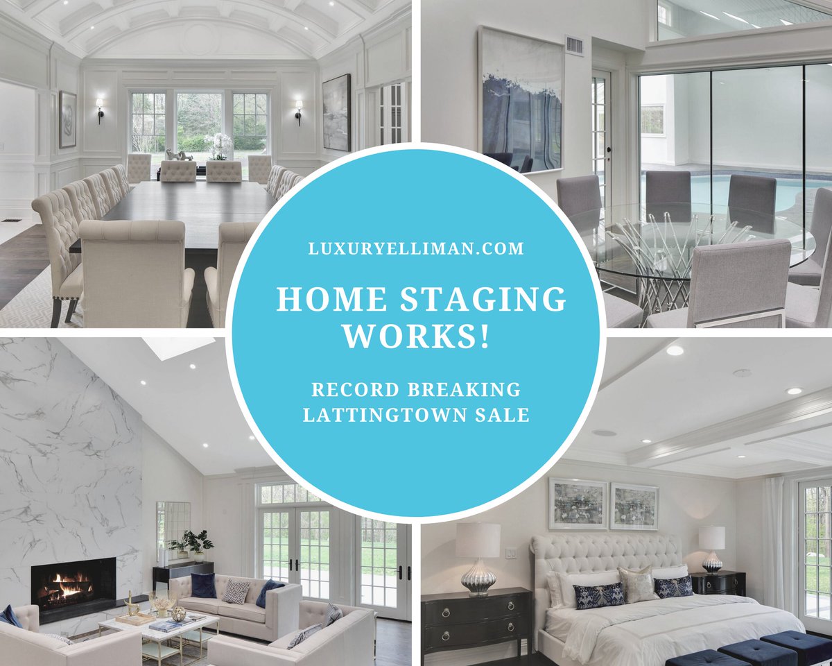 Home staging makes it easier for prospective buyers to visualize the property as a future home.  Are you looking to maximize your ROI? Contact Regina Rogers today (516) 314-0953
#ReginaRogersTeam #LuxuryElliman #LongIslandHomesAndEstates #Staging #RecordBreakingSale #Lattingtown