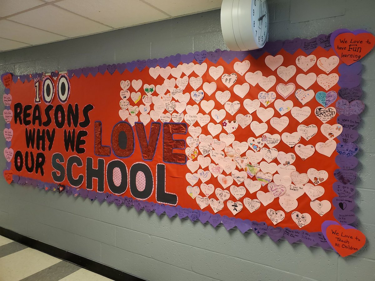 100 Reasons Why We LOVE Our School <a href="/HollyElementary/">Holly Elementary</a> #BronchoPride