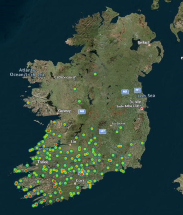CRITICALcharity's tweet photo. In 2020 we were tasked to 100's of locations across the country. This map gives an overview of where #HeliMed92 was tasked last year. We are going to break this data down for you further in the coming weeks &amp; months so you can fully see the impact of your support. #AirAmbulance https://t.co/aeYCdqm9bZ