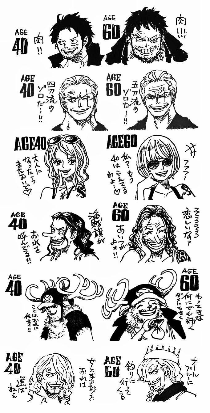 One Piece Thankyouoda The Straw Hats Drawn By Oda So Far If They Stick To Their Dreams Vs If They Give Up One Piece Thankyouoda The Straw Hats Drawn By Oda So Far If They Stick To Their Dreams Vs If They Give Up