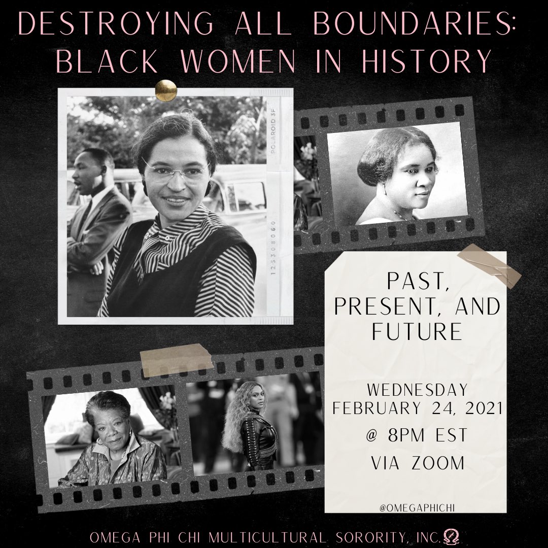 OmegaPhiChi's tweet photo. Join us for our 1st national Destroying All Boundaries event hosted by Kristen Simon, a Tau chapter alum &amp; the NY Regional Chair of Alumnae Association. She served on the board for BLM Morristown and played an active role in organizing and participating in teach-ins and protests. https://t.co/iUzuhSX3Uc