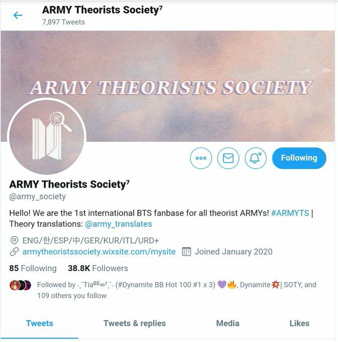 First Time to  #BTS? Baby ARMY here's your helping hand -  @ProtectBabyArmy What about the theories? -  @army_societyConfused about the various terms we use? We have our own Lexicon -  @bangtanlexicon Get to know BTS history from  #BTS -  @BTSnARMYHistory   #BTSARMY  @BTS_twt
