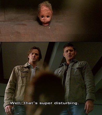 Both Jensen Ackles and Dean Winchester are terrified of vintage dolls. And they are so very entitled because those things are creepy af.