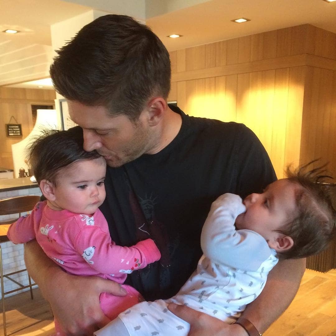 Jensen Ackles and Dean Winchester are dad material. Look at them. LOOK AT THEM.