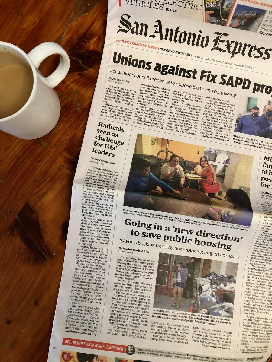 ICYMI, yesterday in print: How the San Antonio Housing Authority's new interim leader  @SAHA_CEO is bucking a 30-year trend toward privatizing development by pledging to rebuild the city's oldest and largest public housing complex, the Alazán Courts: https://www.expressnews.com/news/local/article/We-can-t-do-this-How-SAHA-is-bucking-the-15929073.php