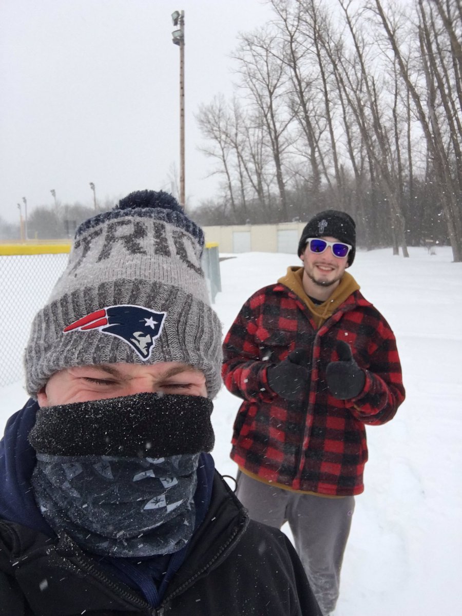 MrMacq's tweet photo. Who said snowstorms aren’t fun? A great day snowshoeing and enjoying the cold...just ignore my facial expression 🥶 #getoutside @MrJohnstone_20 https://t.co/XkkTPCOEqw