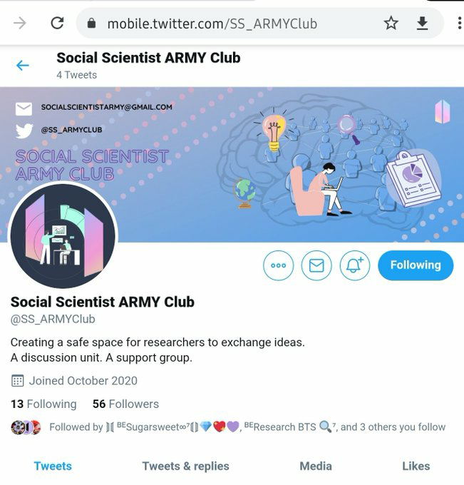 Engineer ARMY/Architect ARMY, need a support group? -  @armyengrsunionInterior Designer ARMY, we have a home for you too -  @intdsgnarmySocial Scientists ARMY, here's yours -  @SS_ARMYClubPlant lovers/Gardening Fairy  #BTSARMY, you got your page -  @borahaeplants   @BTS_twt