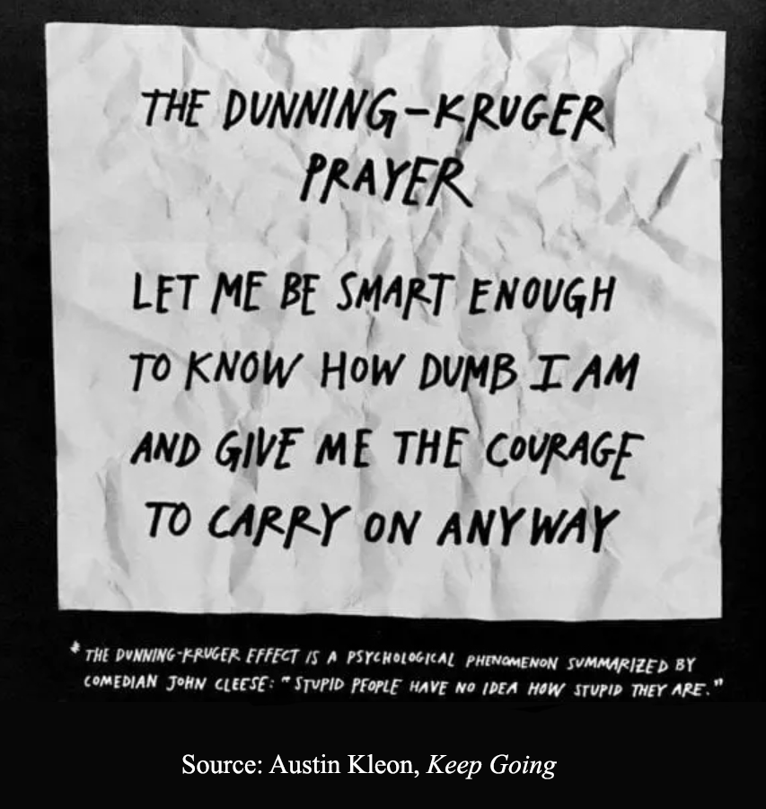 Confident humility is knowing how little you know and how much you're capable of learning.