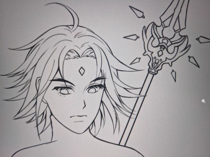 full of xiao thoughts ✨?✨#wip #GenshinImpact 