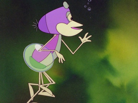 "Vizipók-csodapók" was one of probably only a handful of kid's programmes where the protagonist was an arthropod, and not even a cute little beetle, a jaunty crab or a busy bee (as in the Japanese anime Maya the Honey Bee) but a spider.A diving bell spider.