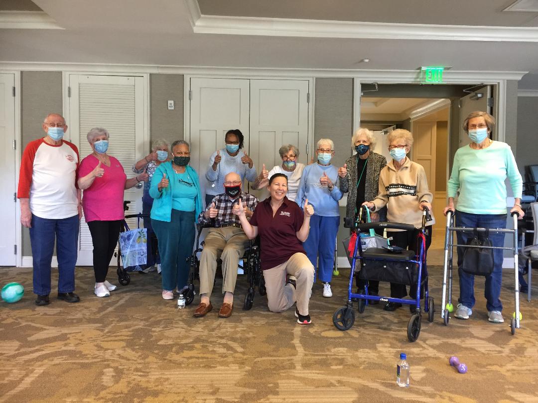 TxTeamRehab's tweet photo. Lisa, Fitness Instructor, at Somerby Peachtree City, got folks moving during a fitness class. It was fun to get active, a big thumbs up from everyone!
#seniorliving #fitness #pt #txteam https://t.co/caDeeGYtPw