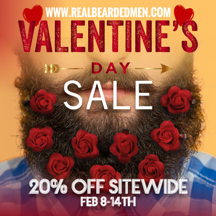 RealBeardedMen's tweet image. The Most Romantic Time of the Year is Here!

RBM are giving 20% off February 8th - 14th!

Treat yourself or surprise a loved one this Valentine’s Day!

Order online now, no code needed. 
realbeardedmen.com
.
#realbeardedmen #valentinesday #sale #nevershave #styleformen