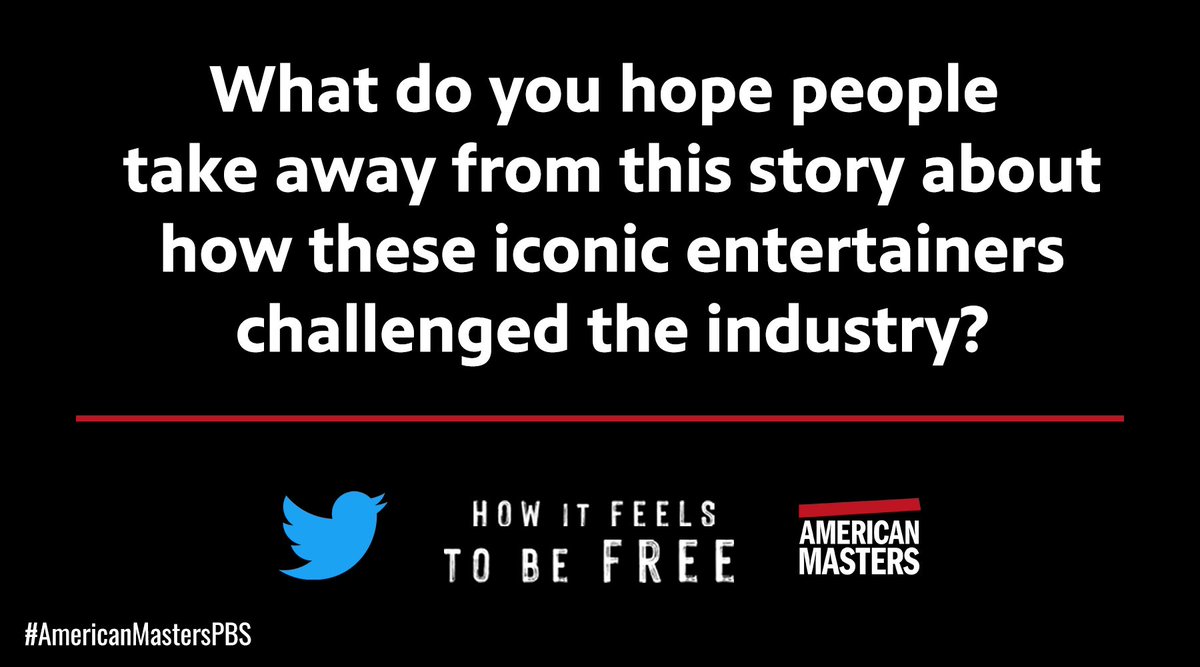 A8:The level of creative control these women exerted is monumental  and should remind  all artists that if we get clear about what it is we want  to say,  and have the courage to stay true to it - u can create culture shifting art despite industry demands. #americanmasterspbs