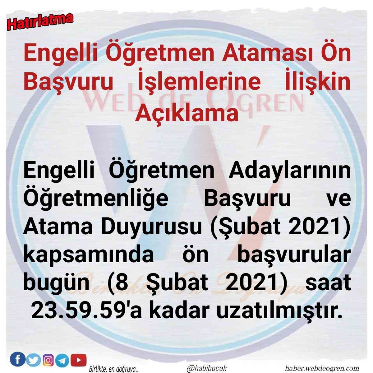 Güncel eğitim, haber ve duyurular için bizi İnstagramdan takip edebilirsiniz.
instagram.com/webdeogren