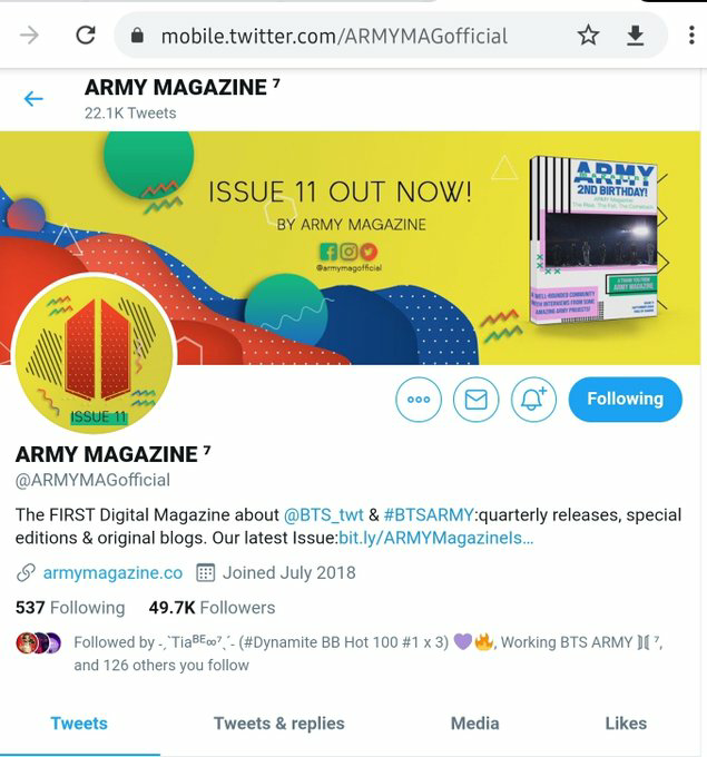 Need a Magazine? -  @ARMYMAGofficialWhat about a Music Magazine dedicated to BTS and ARMY? -  @Revolution_mag_Can't get enough of BTS content? -  @BorasaekVisionGot the writing bug? -  @ARMYWritersClub  #BTSARMY  @BTS_twt
