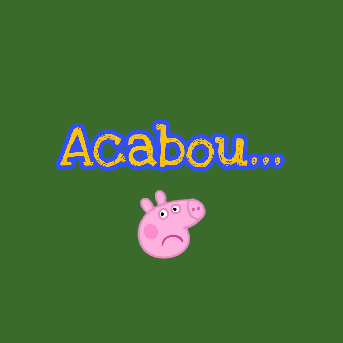 AzulCabuloso's tweet photo. Meio atrasado mas... 
The dreams is OVER Peppa! https://t.co/OlNGR37QF7