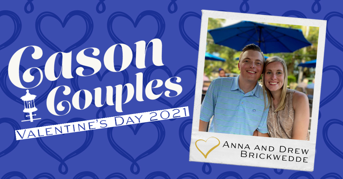 Love is in the air at The Cason Group! Anna &amp; Drew Brickwedde are one of the couples who work together at TCG! They’ve been together for over 5 years, just over 2 years married. They say the best part about working together is knowing they have the same holidays off every year!
