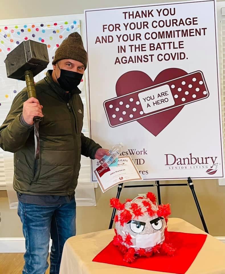 #DanburySeniorLiving is thrilled to see our residents & employees #CRUSHINGCOVID across #Ohio

#Danbury #Columbus vaccination was not only seamless but FUN! 🦠🔨

 #danburydifference #ohio #danburycares #inthistogetherohio #onlyincbus #columbusohio #614now #lifeincbus #cbusgram