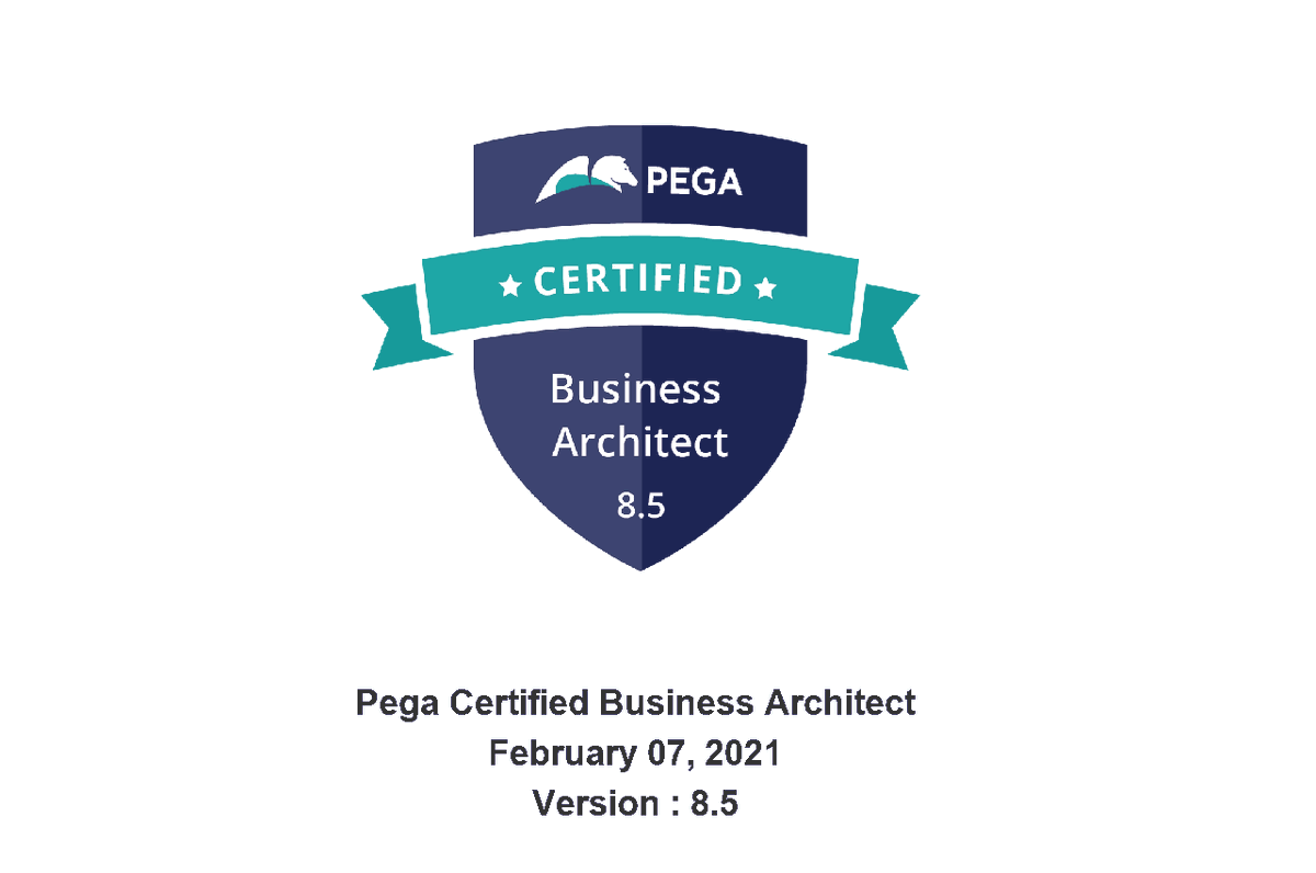SebHaigh's tweet image. Check out this Certification I achieved through Academy! academy.pega.com #PegaDev