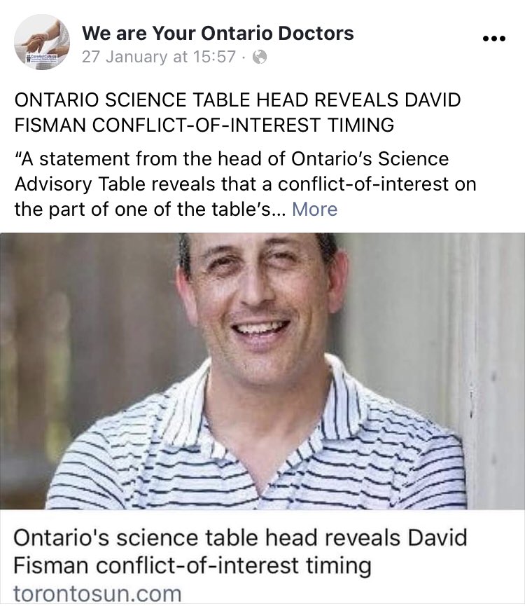 But also notice the posts they share. Almost exclusively RW publications.  #PostMedia, esp the  #TorontoSun, but also publications like RW  Tory supporting Spectator (UK) & pro-GOP Washington Examiner. Never any posts advocating for better funding for public  #ONhealth.  #ONpoli
