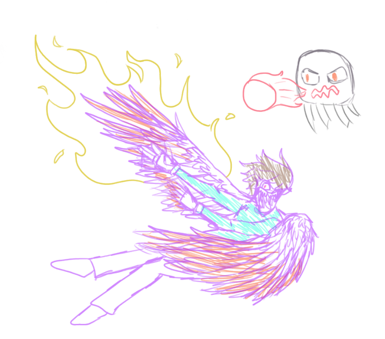 KaiTheChaotic's tweet photo. Falling Cinder Pog ;) Stupid little sketch from last night with the other #ContempromancySMP lads https://t.co/gMPhom9s23